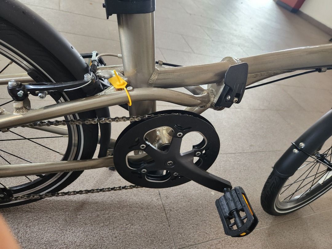 Folding Bike Fold 560 20 Inch 9 Speed Beige, Sports Equipment