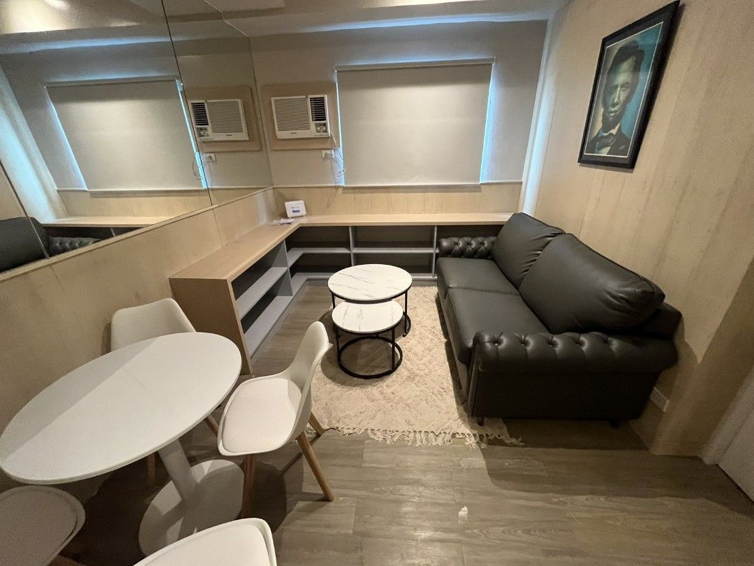 For Sale (Category: Apartments & Condos) located in Pasig City. Submitted by moimoigo (Listing ID 1326680397, Image 1). Description: For sale 21st floor 2 Units (2117) (2118) 40sqm fully renovated 4 bunk beds 2 toilet and bath entertainment area 1 sofa bed Look for: Moises Go. 09178359800.