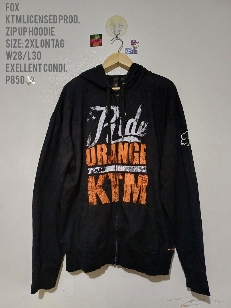 Fox hoodie collaboratiin with KTM