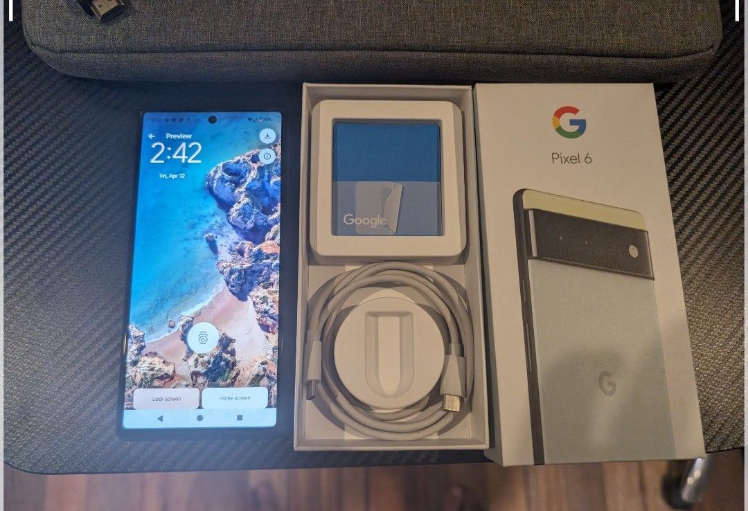 Google Pixel 6 128GB Blue New Battery Installed No issues, Mobile