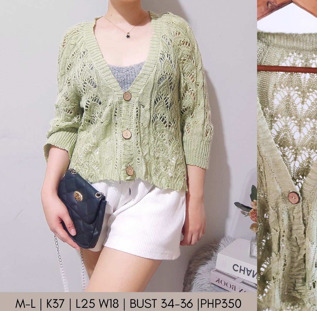 Cardigan with blouse outlet