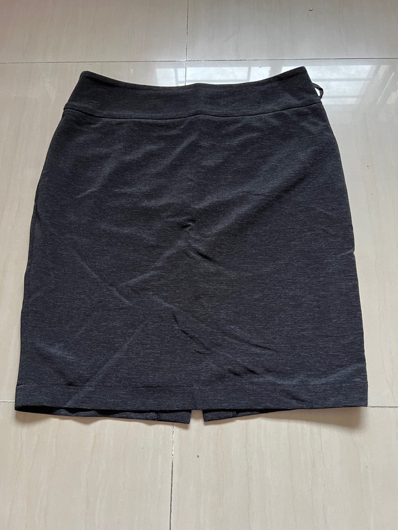 Grey Pencil Skirt XL