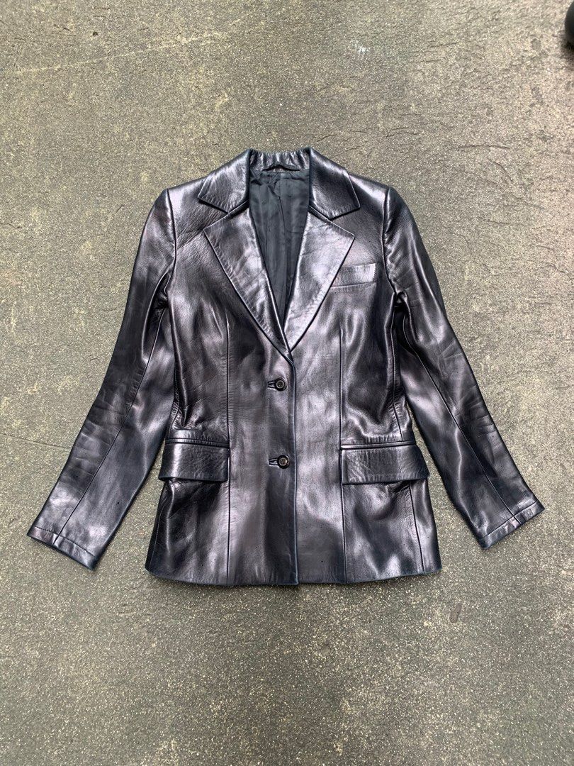 Gucci leather coat best sale