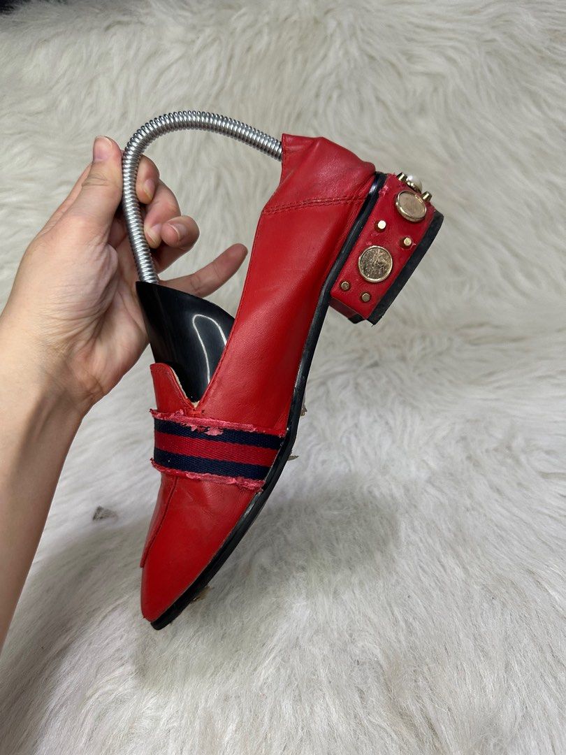 Gucci leather shoes women store