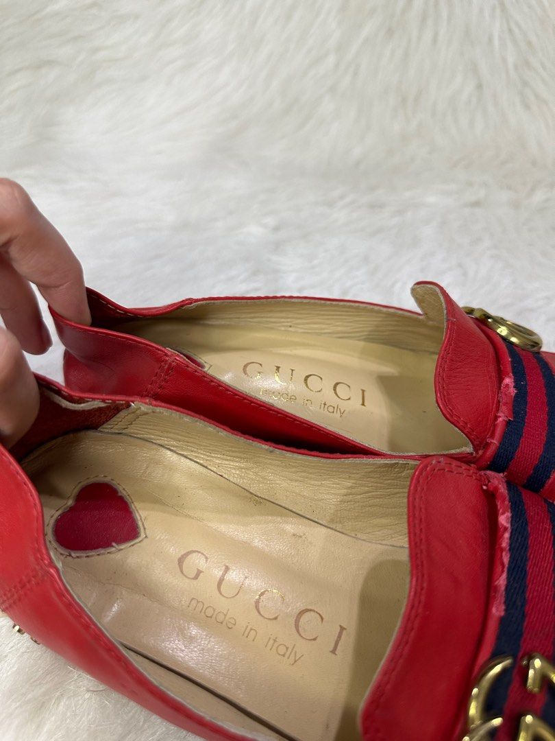 Gucci leather shoes women discount
