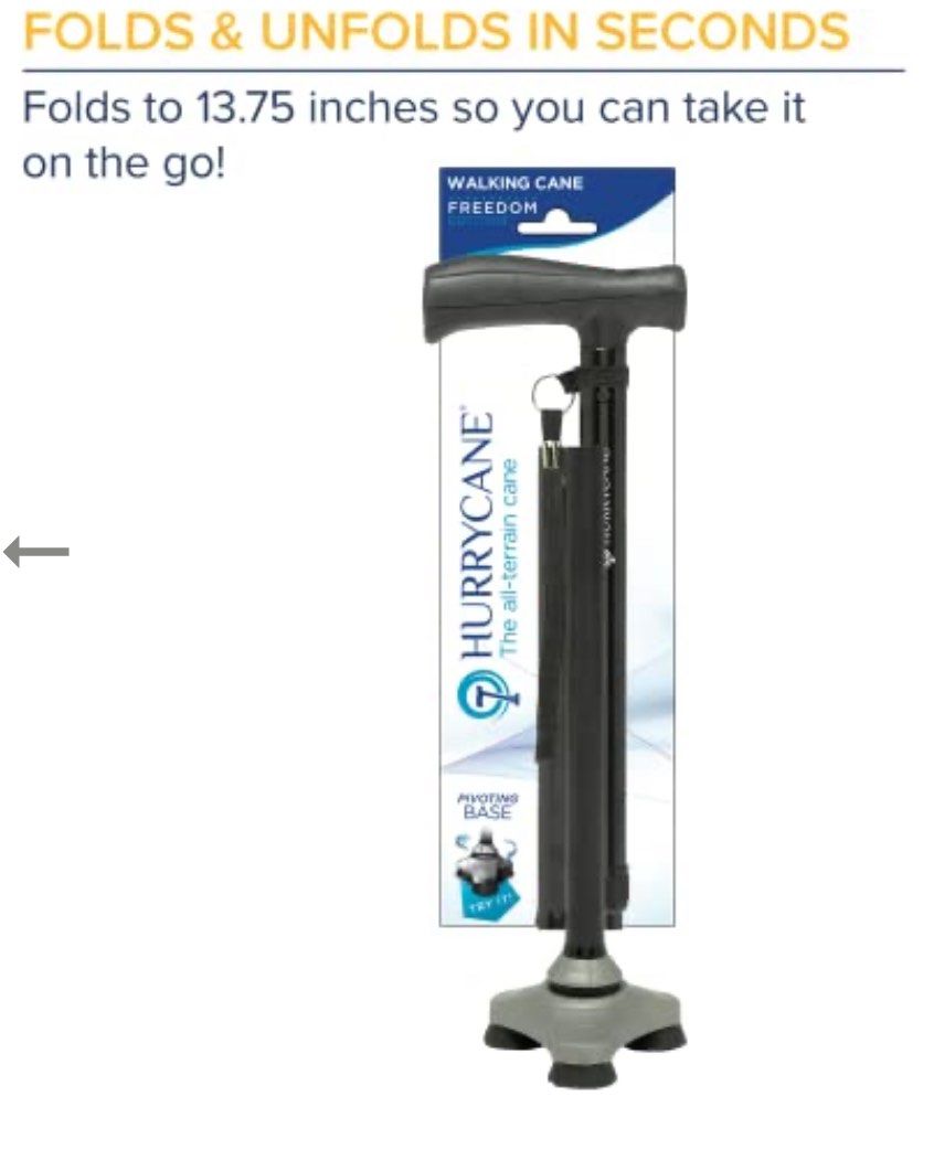 HurryCane Freedom Edition Foldable Walking Cane (Category: Other Assistive Aids) located in Navotas City. Submitted by rmzrt (Listing ID 1326661740, Image 3). Description: .