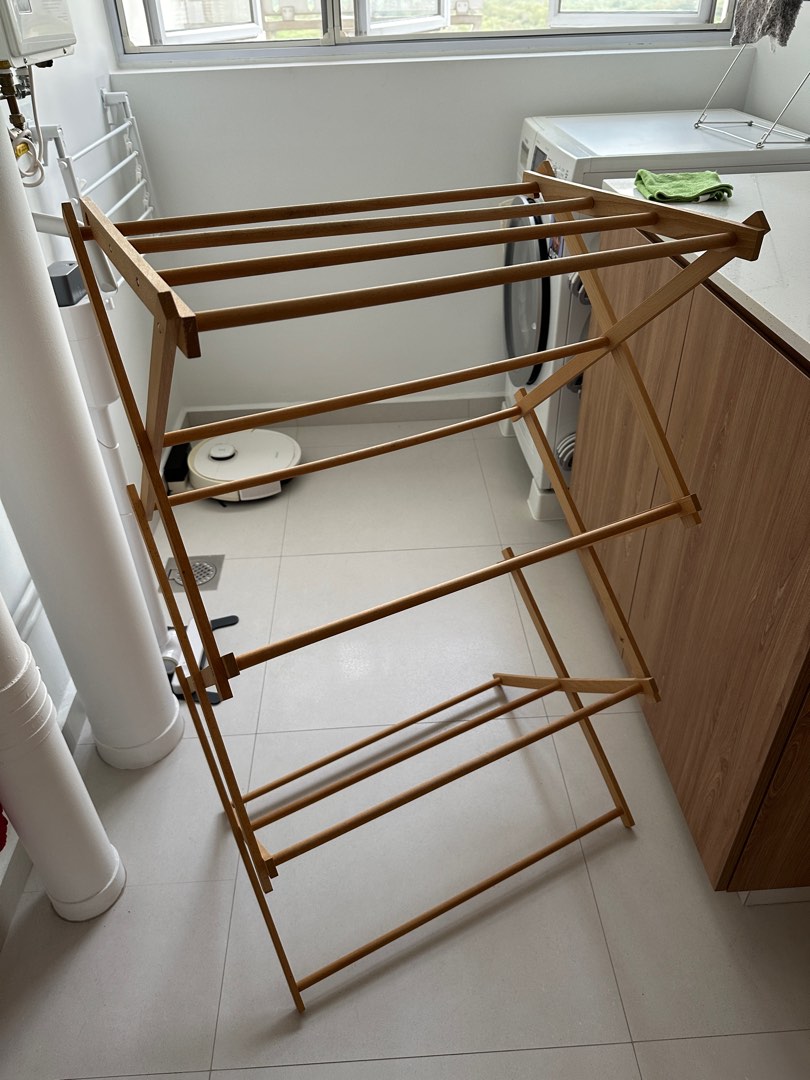 IKEA BORSTAD Wooden Laundry Rack