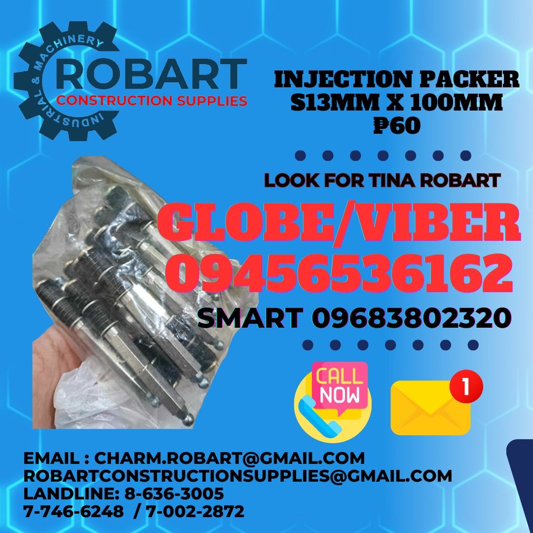 Injection Packer 13mm x 100mm, Commercial & Industrial, Construction ...