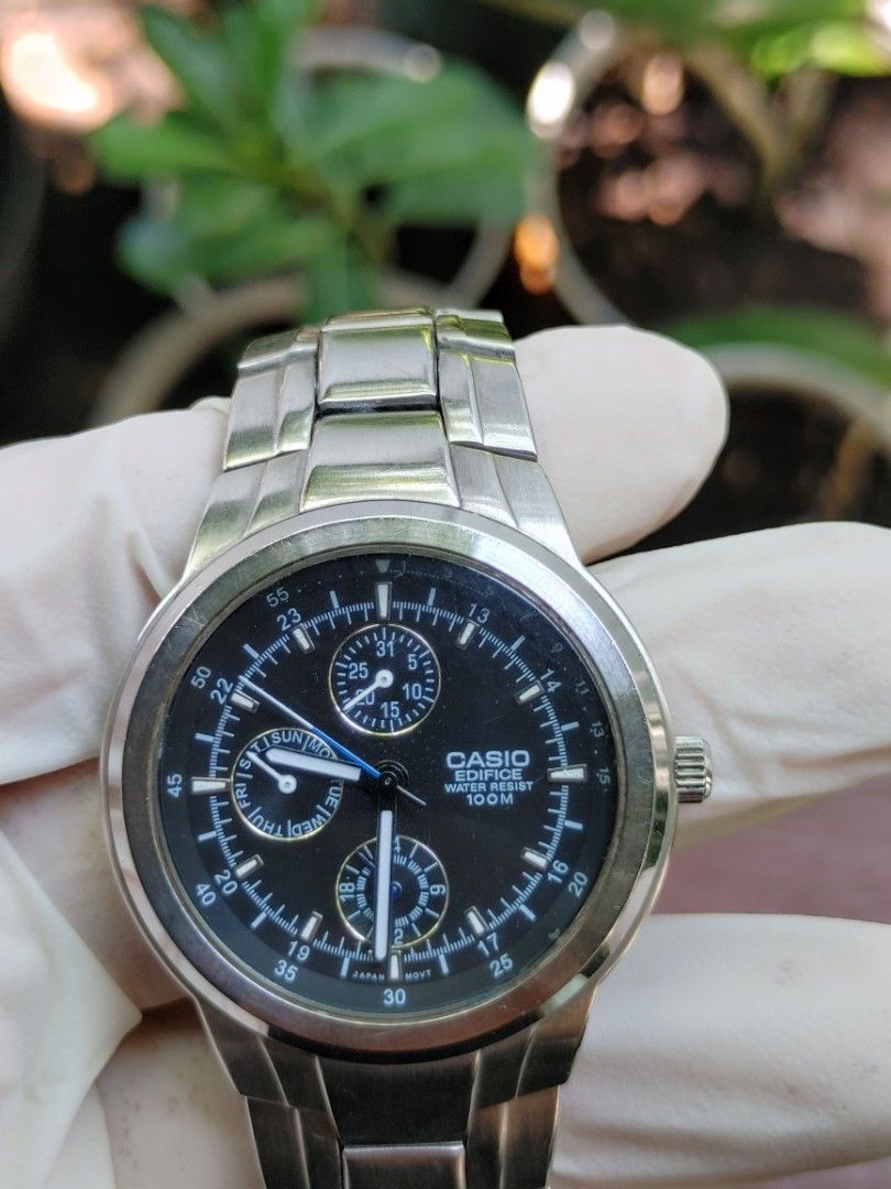 Jam Tangan Casio Edifice Crono Vintage Fesyen Pria Jam Tangan di Carousell