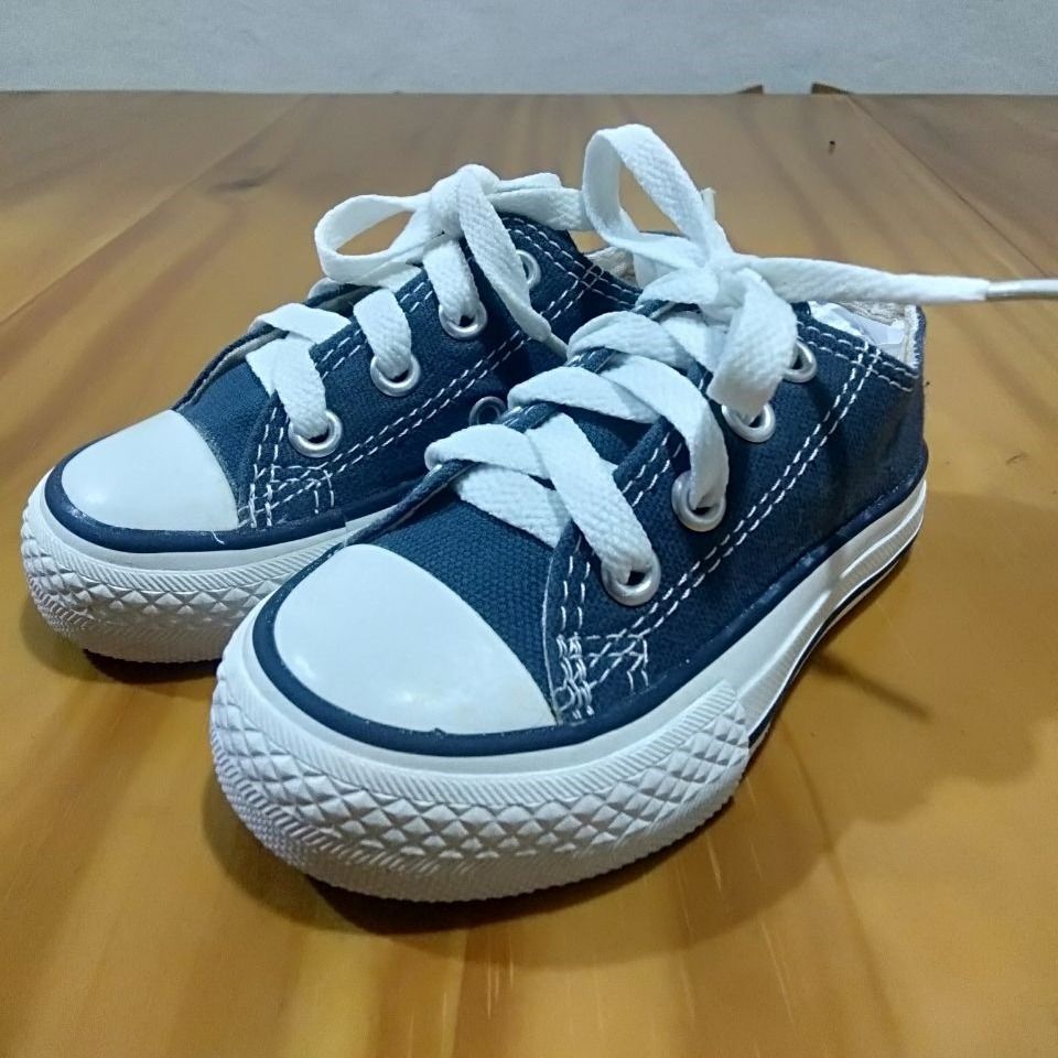 Kids Converse Chuck Taylor All Star Low Top Blue Size EUR 23 Insole15cm
