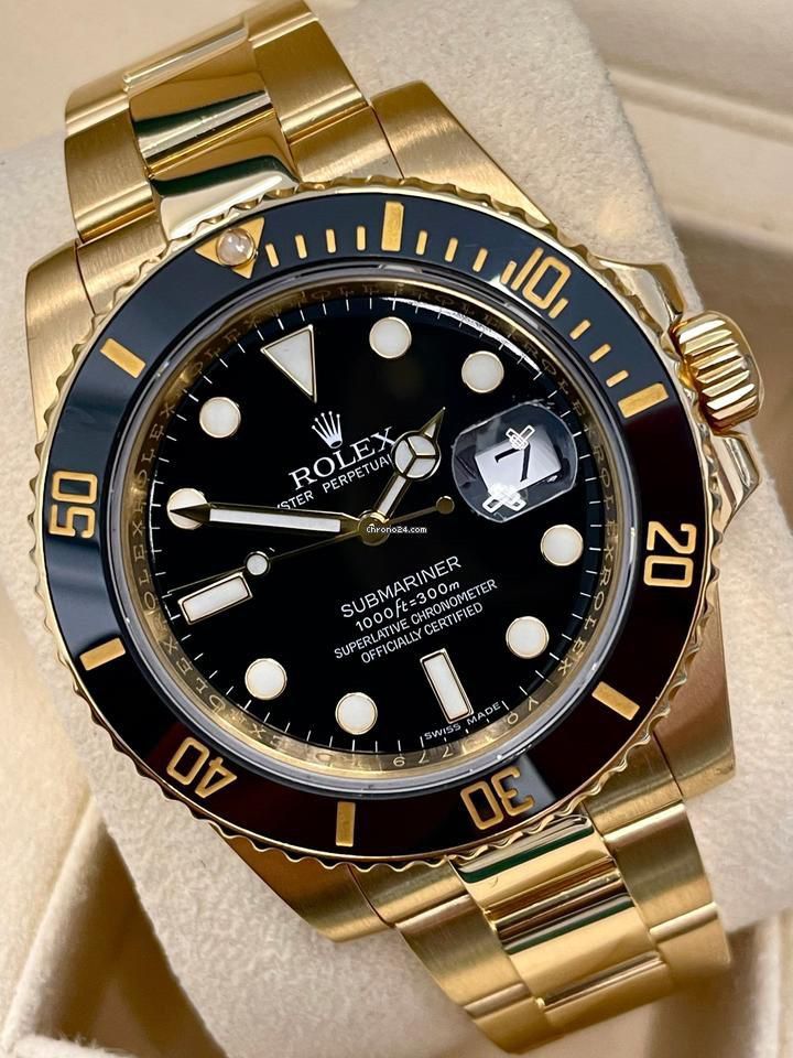 Looking To Buy Rolex Submariner Date Full Gold Black Dial 116618LN 126618LN 116618 126618 Luxury Watches on Carousell