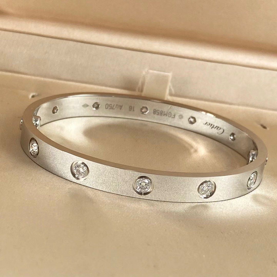 Love Bracelet Diamond Model Wide version Women s Fashion Jewelry Organisers Bracelets on Carousell
