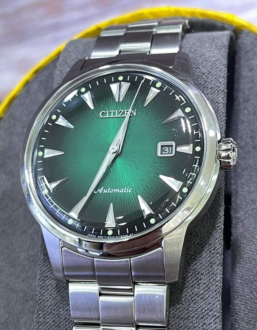 Lowest Price Citizen Kuroshio Men s Automatic Green Dial Analog Stainless Steel Watch Birthday gift birthday citizen NK0007 88 NK0007 88X BRAND NEW IN BOX WITH 1 YEAR WARRANTY Men s Fashion Watches Ac...