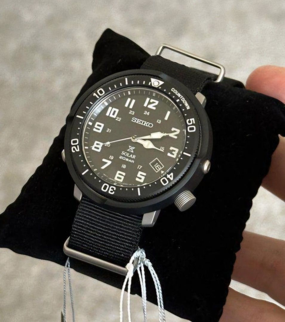 Lowest Price SEIKO PROSPEX Fieldmaster Lowercase Special Edition SBDJ027 Men s Nylon Strap Black Dial Watch sbdj027 sbdj027j1 sbdj027j Birthday gift