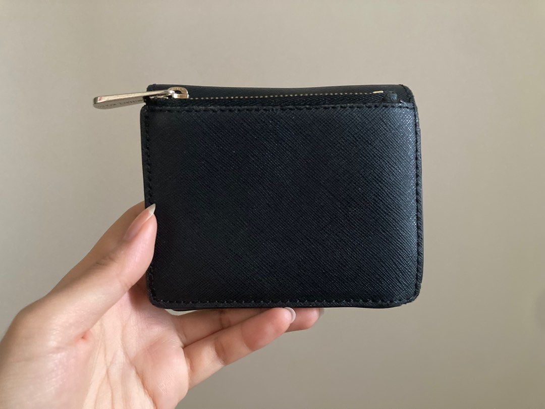 Mk black leather wallet sales