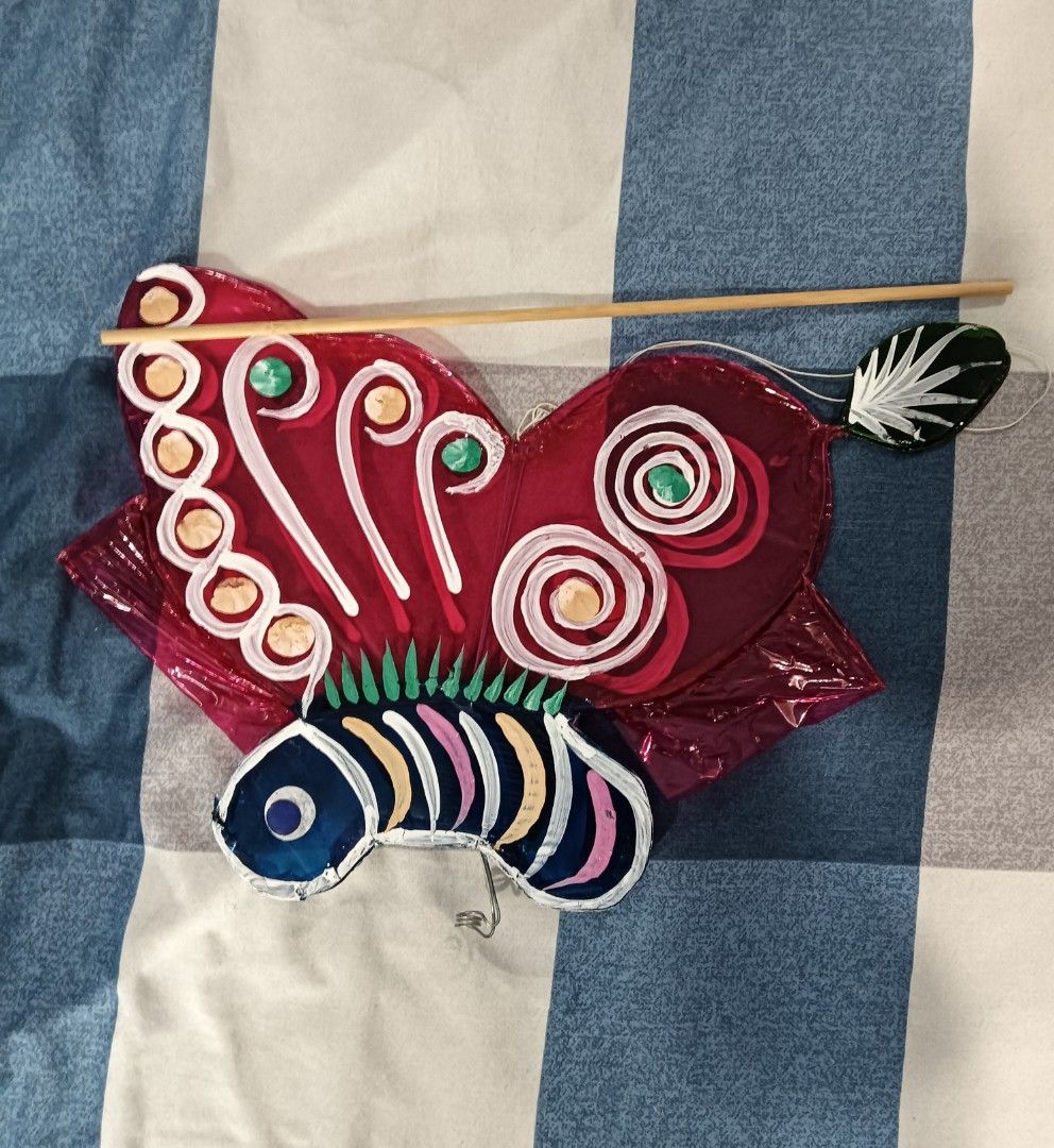 Mid-Autumn Festival Mid-Autumn Festival Glass Paper Lantern Butterfly { Small Size ...