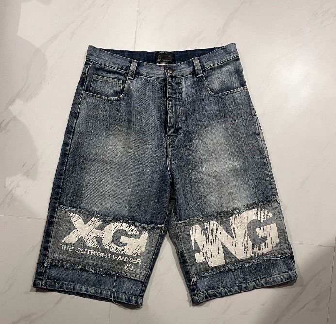 Navy Vintage Streetwear Jorts 32 Carousell