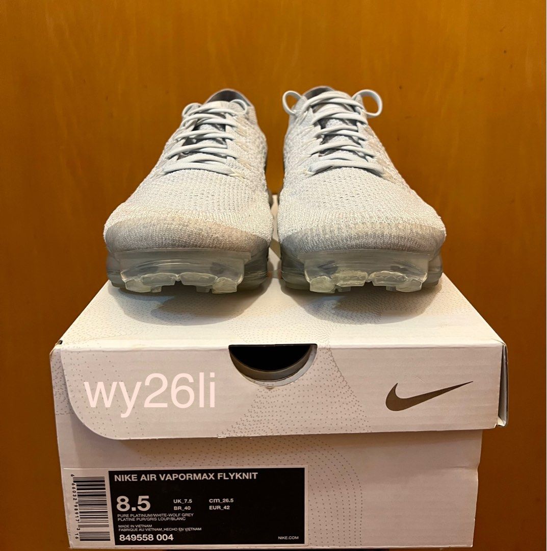 air vapormax platinum