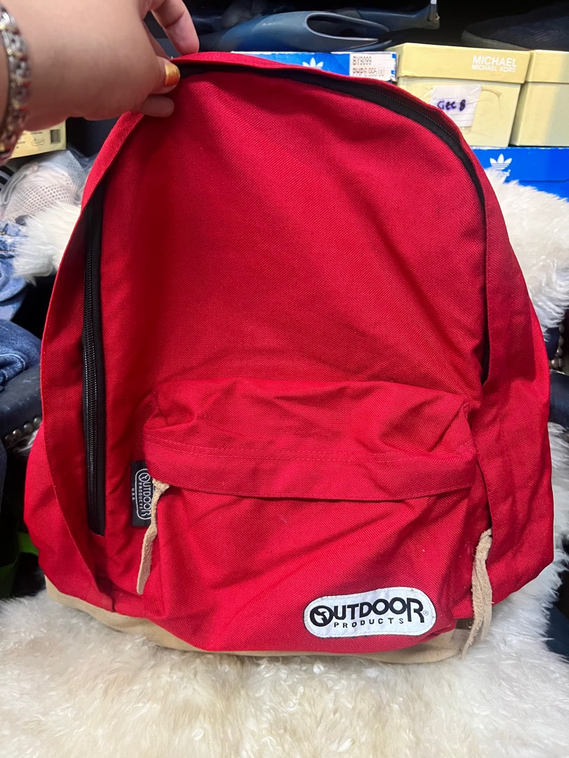 outdoor backpack red Men s Fashion Bags Backpacks on Carousell