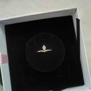Pandora wishbone ring thin in silver all size available