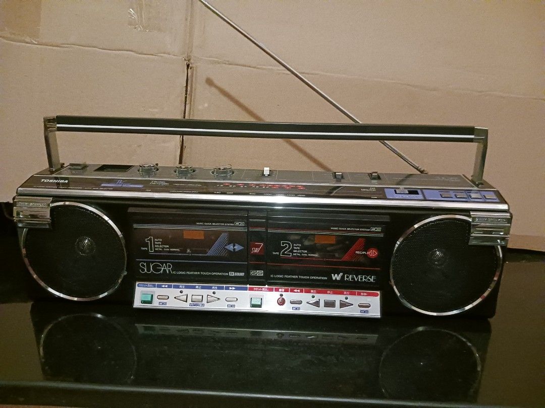 TOSHIBA 東芝 SUGAR RT-SW7 希少 グリーン ラジカセ 昭和レトロ