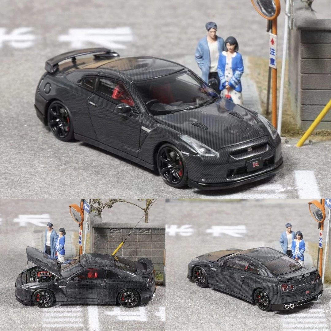 Focal R35 Preorders 1/64 Focal Horizon Nissan Skyline GTR R35 Full Carbon Black ...