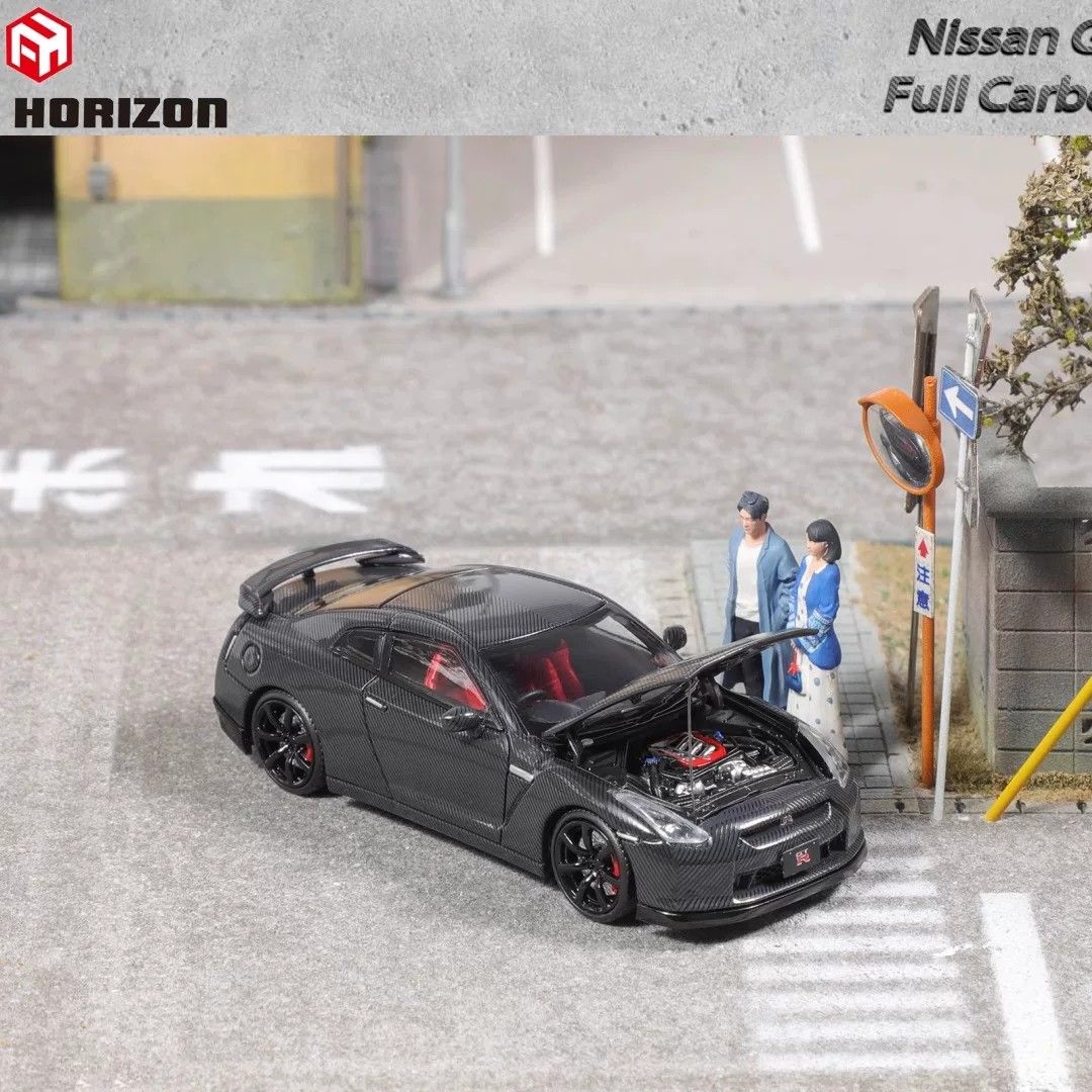 Focal R35 Preorders 1/64 Focal Horizon Nissan Skyline GTR R35 Full Carbon Black ...
