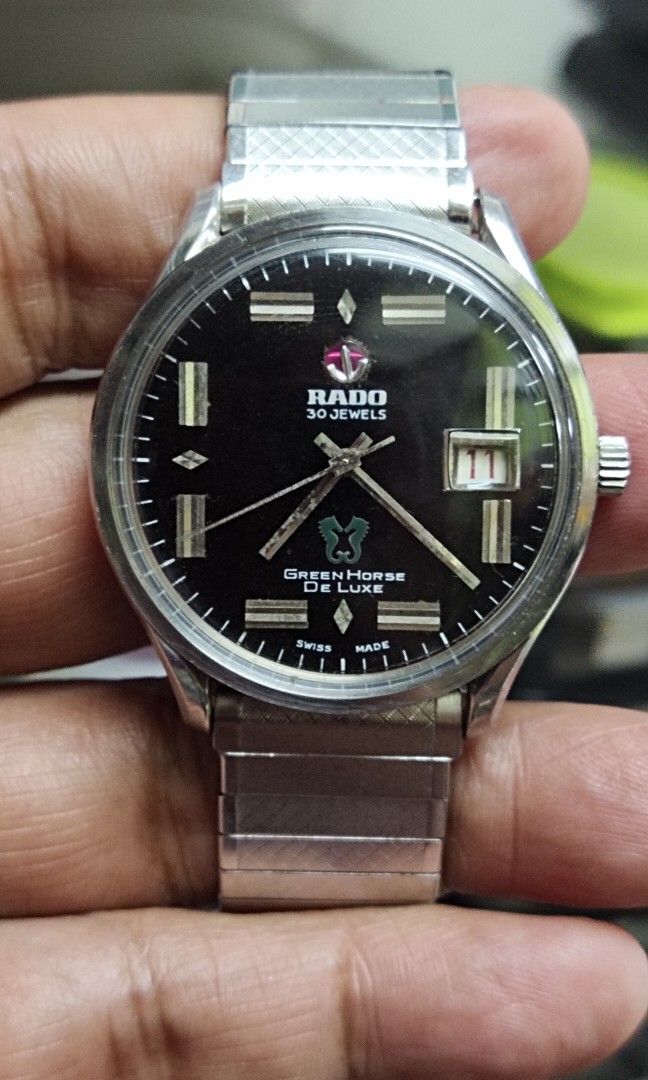 Rado 30 jewels green horse best sale