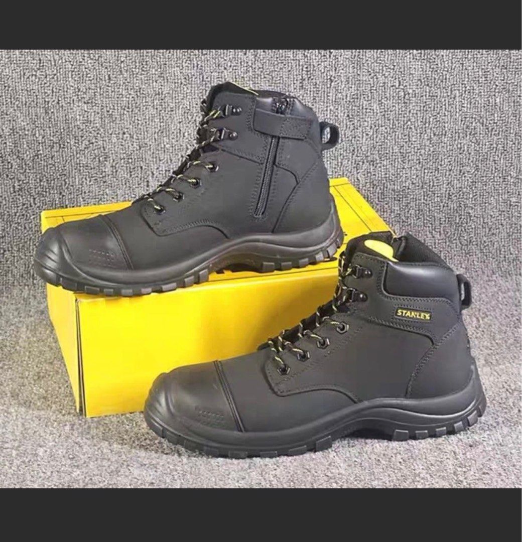 Ready Stock Stanley Safety Boots Steel Toe Waterproof Anti Slip