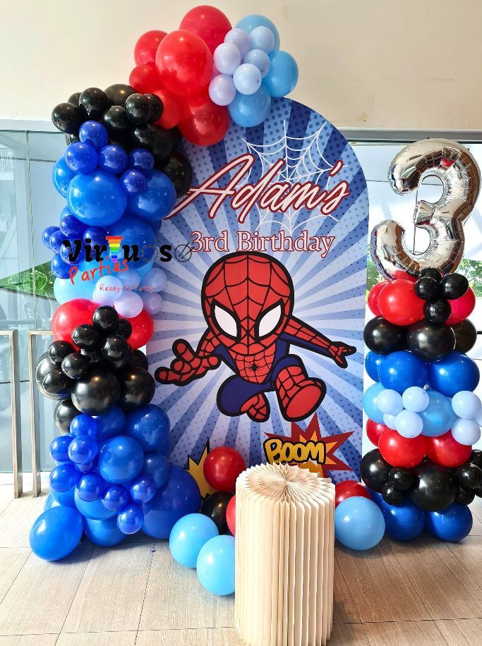 Spiderman birthday decorations, birthday decorations, Hobbies