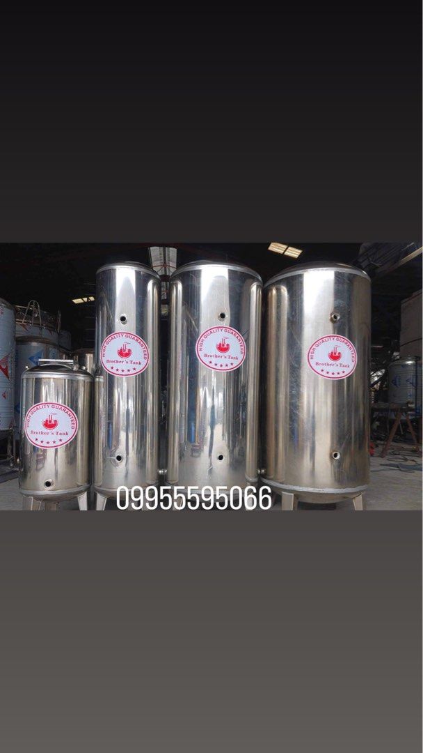 Stainless Pressure tank (Category: Construction Tools & Equipment) located in Manila. Submitted by melody.tulale001 (Listing ID 1326665663, Image 3). Description: Direct factory pressure tank 1.2mm thickness Stainless 304 Others: Water tank Booster pump Frp tank Other water treatment supplies Contact 02 8818 2826 0995 559 5066.