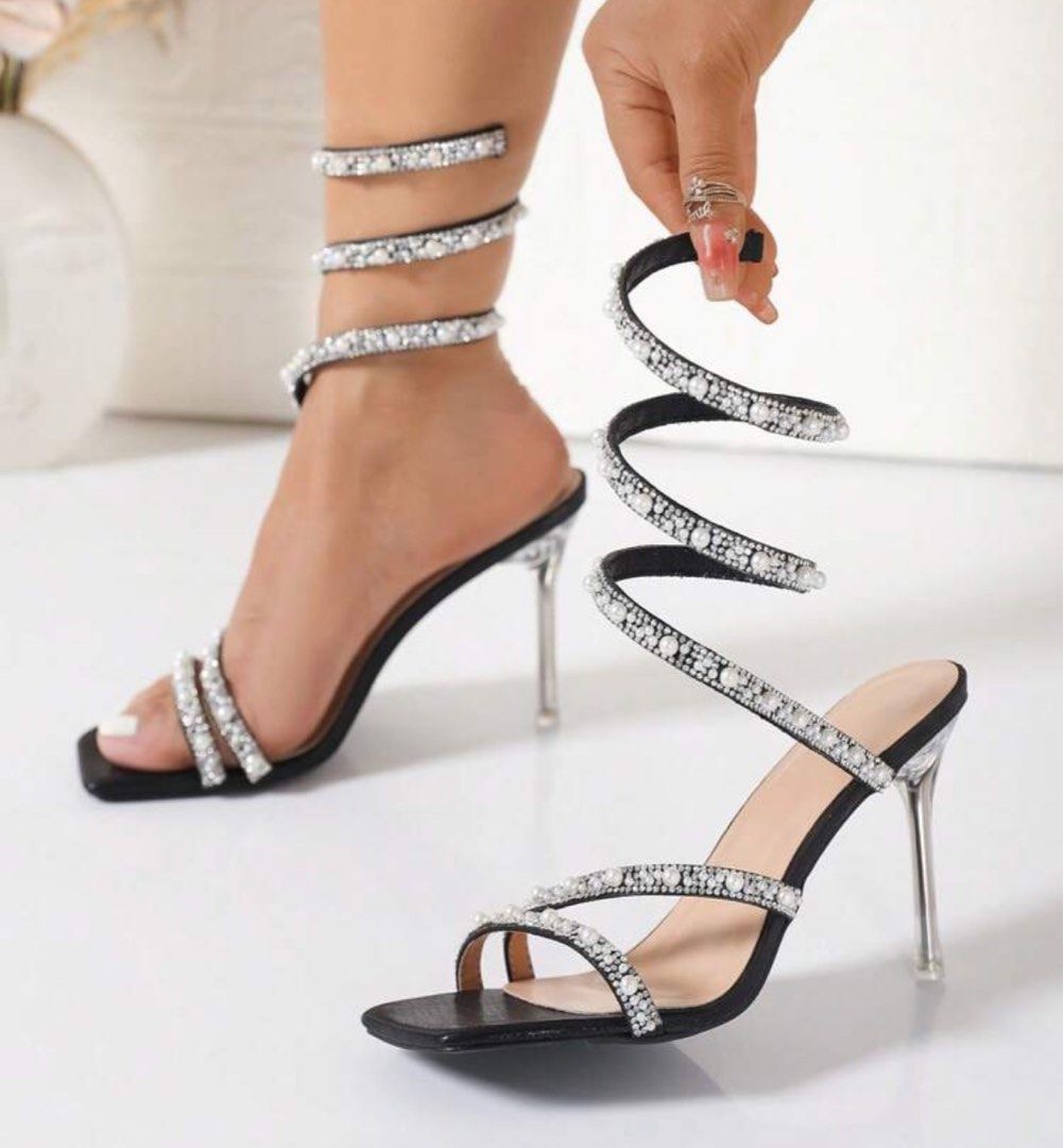 Strappy heels