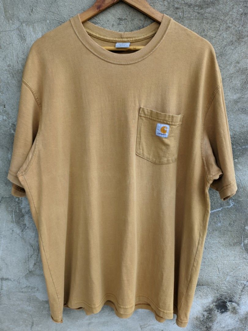 Thrashed Carhartt pocket tee - fits XL (Category: Tshirts & Polo Shirts ) located in Makati City. Submitted by johnmullergames (Listing ID 1326806787, Image 1). Description: Thrashed / beaters condition holes / fade / loose stitch sa baba.
