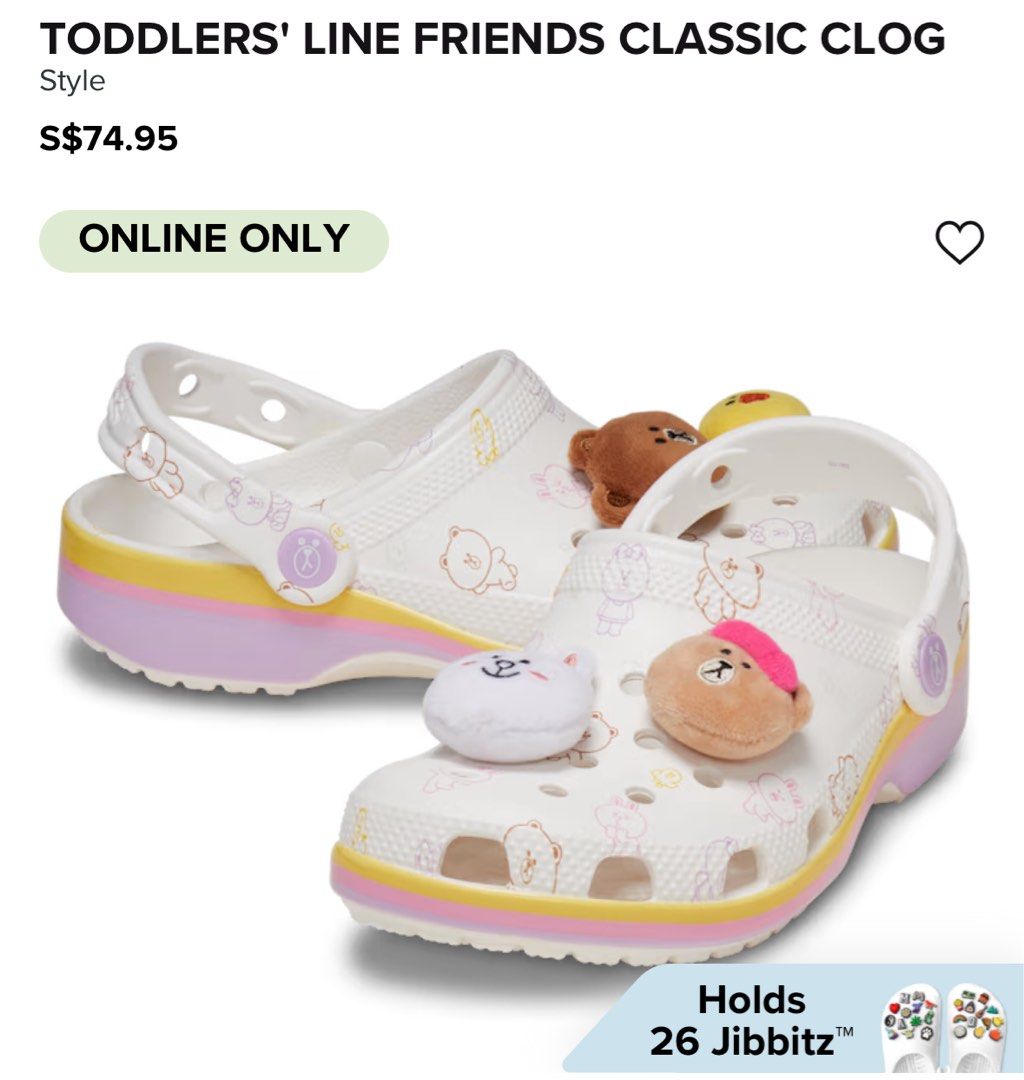 Toddlers Crocs Line Friends Babies Kids Babies Kids Fashion on Carousell