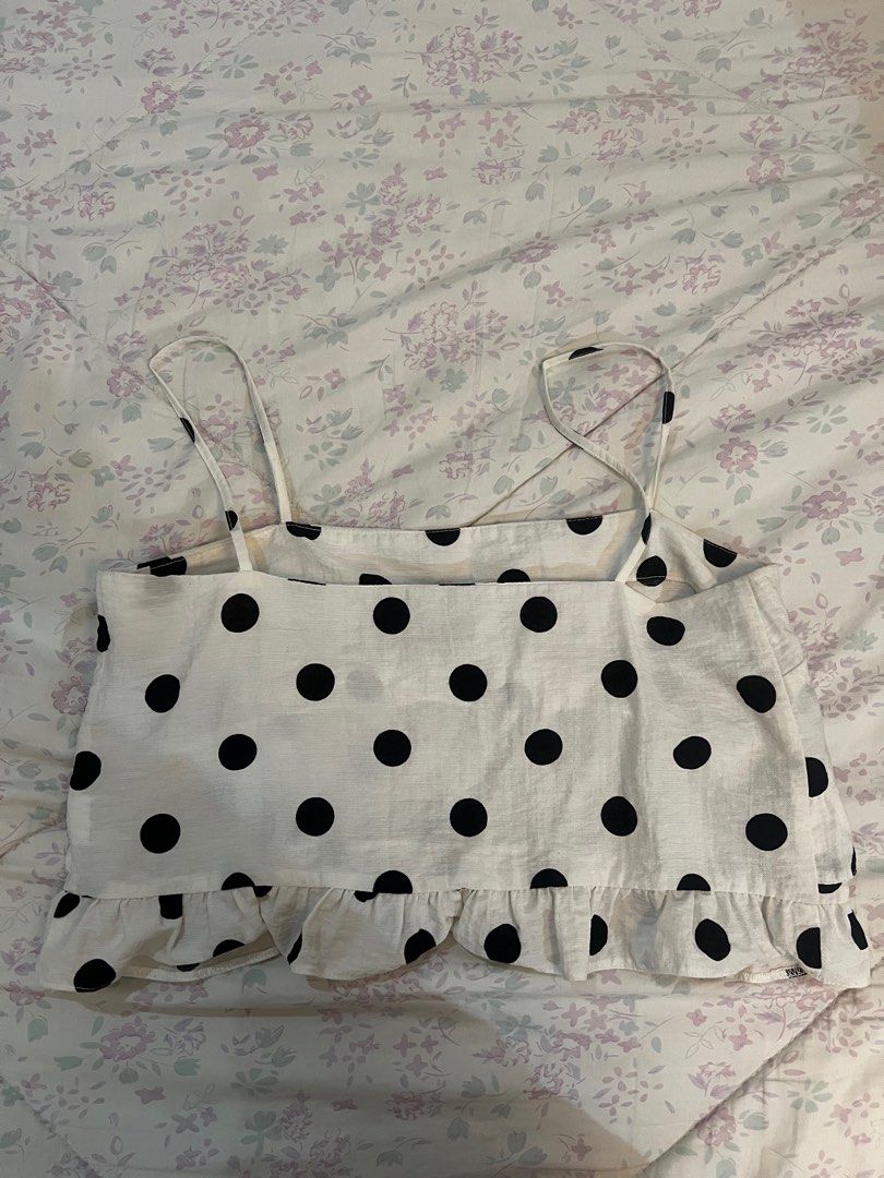 Topshop polka dot top discount