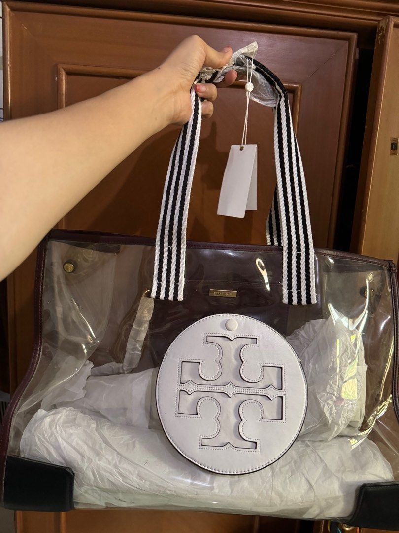 tory burch ella clear tote bag Fesyen Wanita Tas Dompet di Carousell