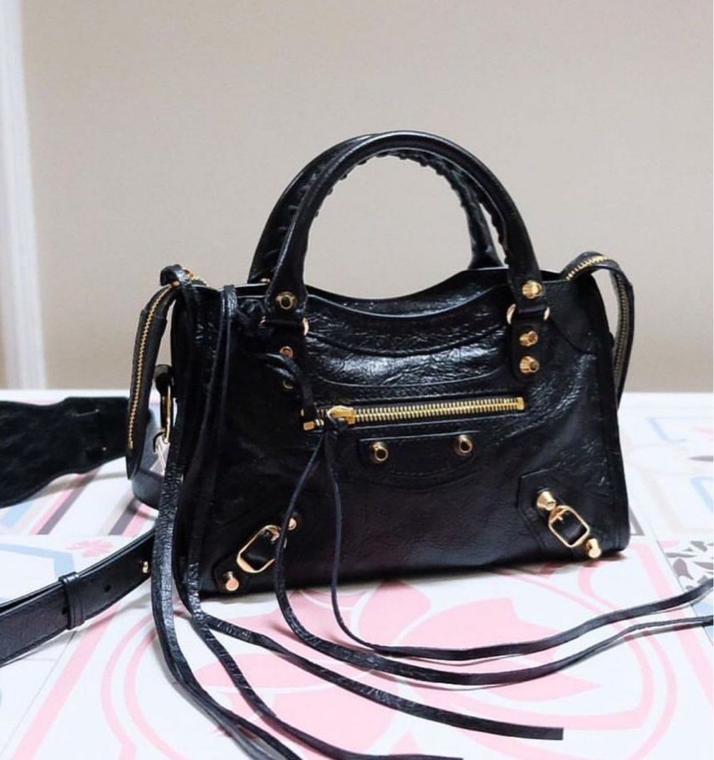 VGC! Balenciaga classic mini black GHW 2020 with mirror, booklet and  free bag organizer nett