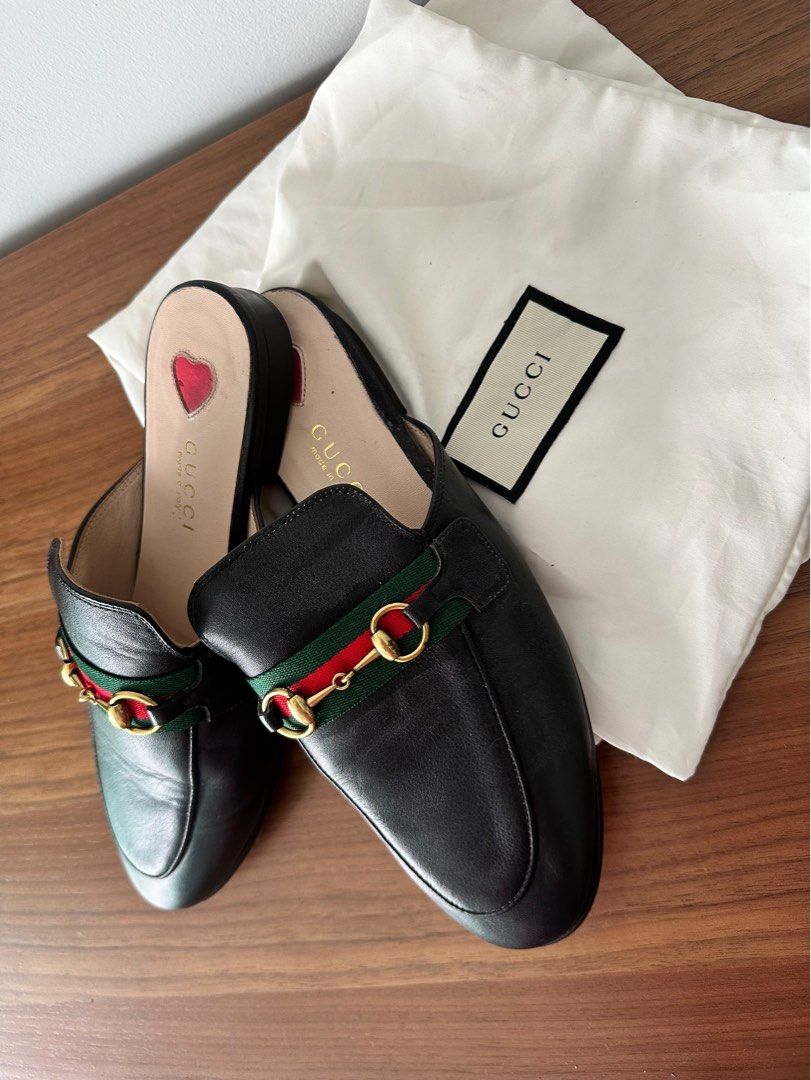Gucci leather slippers womens 2025