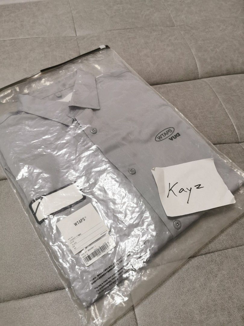 Wtaps REPO / SS / CTPL. TWILL. PRTC GRAY, 男裝, 上身及套裝, T 