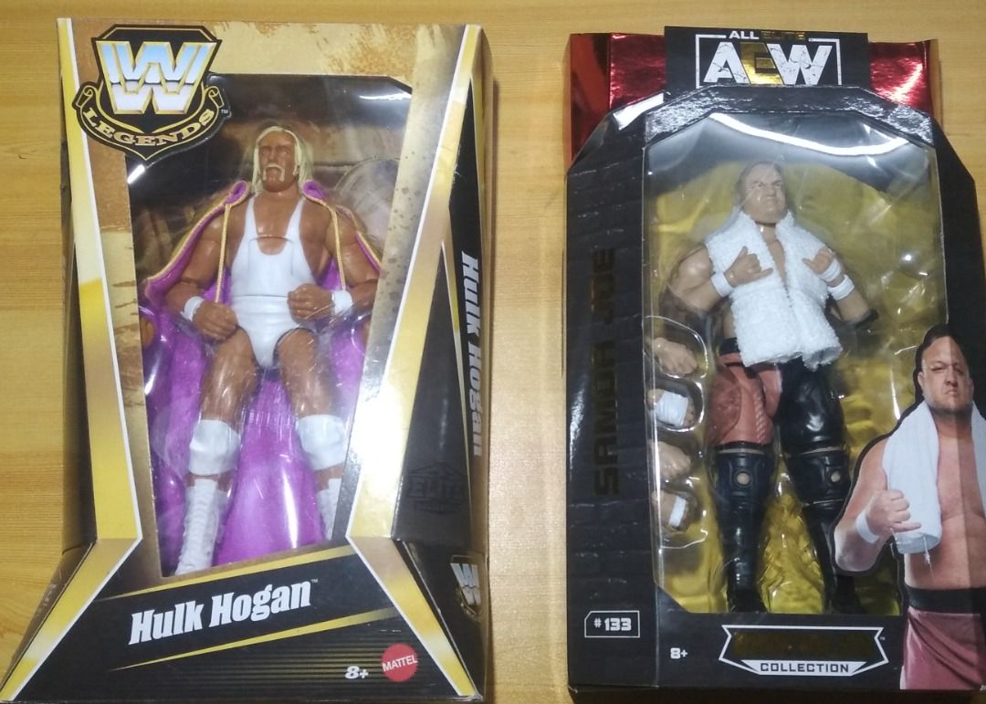 WWE hulk hogan AEW samoa joe misb wrestlers (Category: Figurines & Statues) located in Manila. Submitted by paksiwtokwa.paksiwtokwa (Listing ID 1326790195, Image 1). Description: For sale as set Misb Hulk hogan and samoa joe figures 2500php Location : project 8 Q.C..