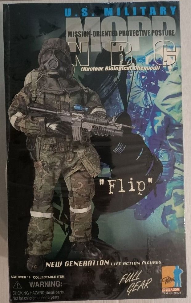 1/6 NBC Gear Flip By Dragon Models Military Action Figure NOT Hot