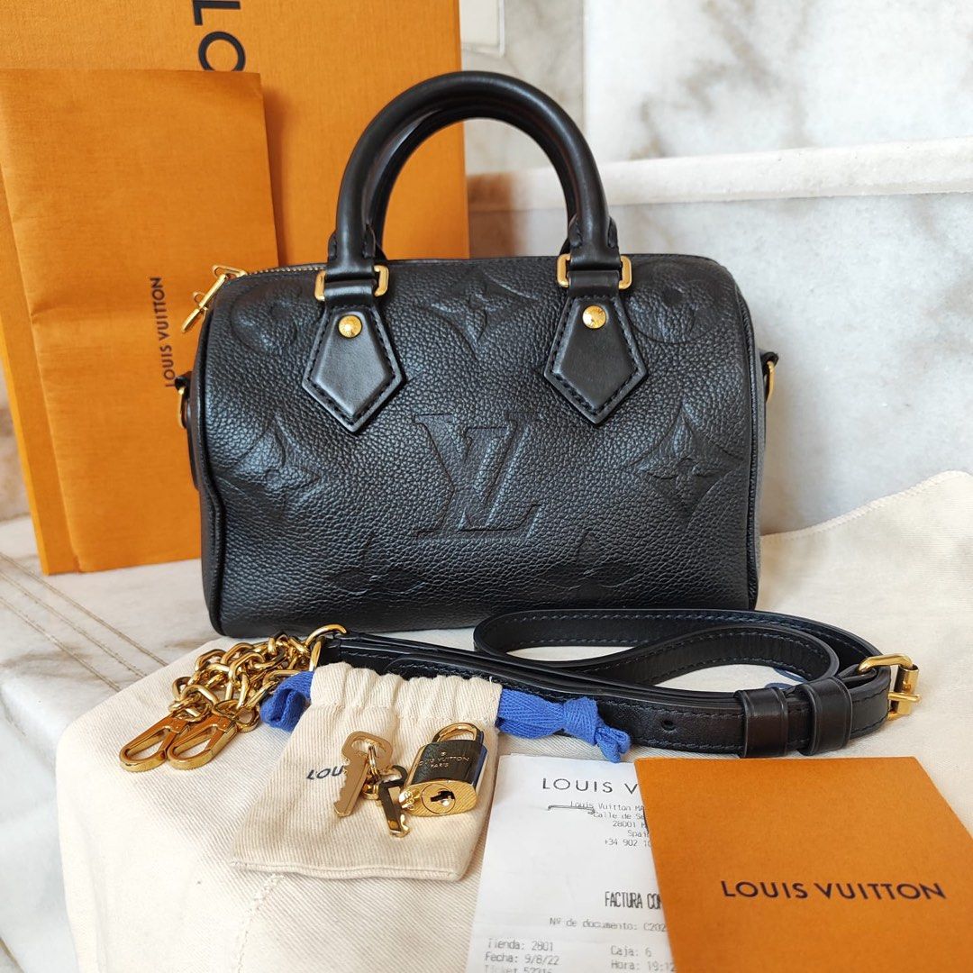 Monogram Empreinte Leather Louis Vuitton Speedy Noir Louis Vuitton