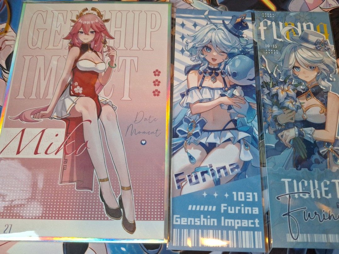 原神八重神子＆芙宁娜, 興趣及遊戲, 收藏品及紀念品, 明星周邊- Carousell