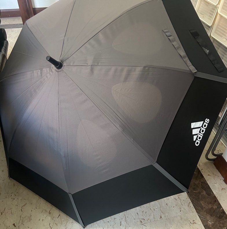 Adidas double canopy golf umbrella Sports Equipment Sports Games Golf on Carousell