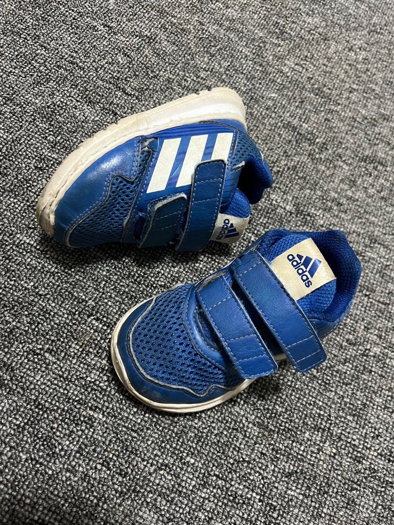 Adidas Eco Ortholite Blue Velcro Sneakers Baby Shoes, Bayi Anak