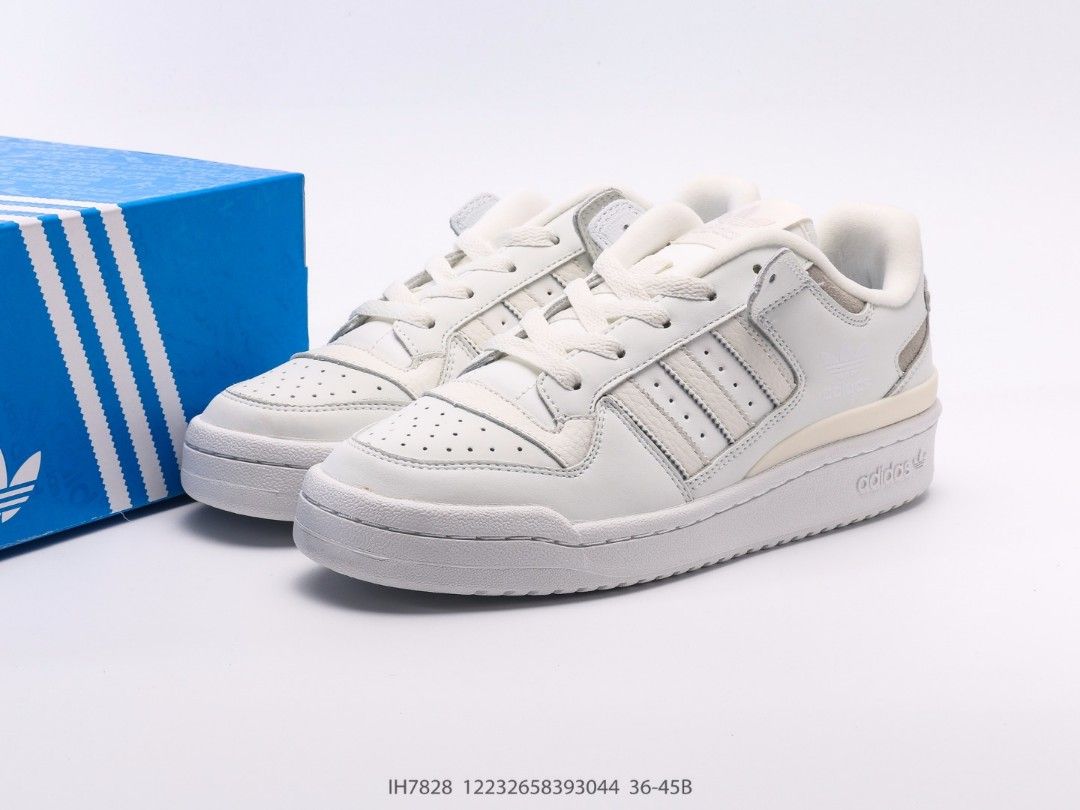 adidas Forum Low CL White Grey shoes US 5 US 11 Women s Fashion Footwear Sneakers on Carousell