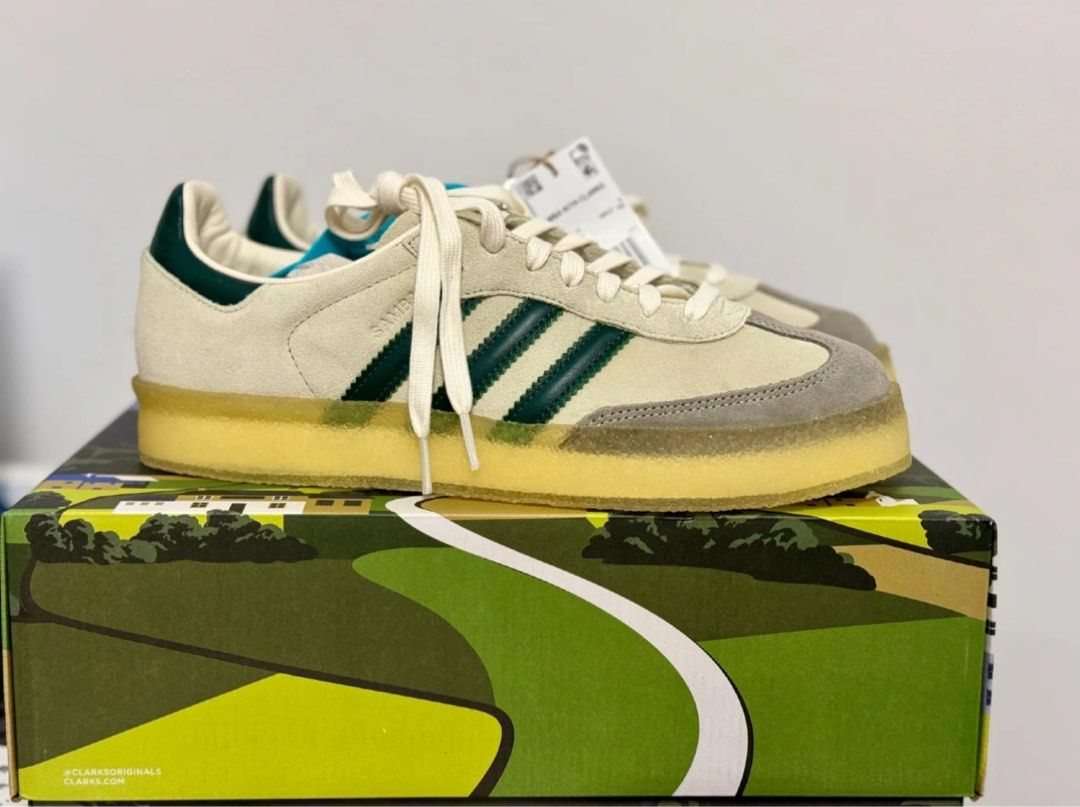 adidas gazelle silver green womens Adidas Clarks Samba X Ronnie Fieg Chalk White Green  SNEAKS.FREAKS