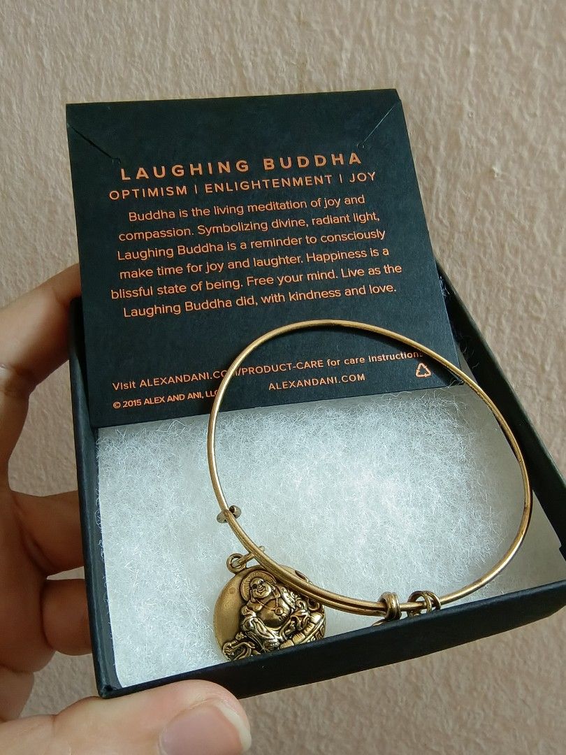 Alex and Ani Laughing Buddha Bangle made in America