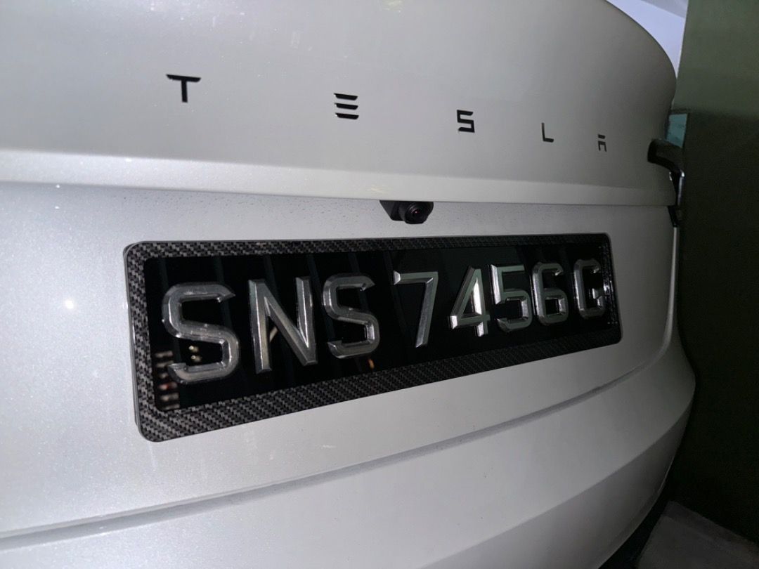 Aluminium Metal Car Plate Maker LTA Compliant License Number