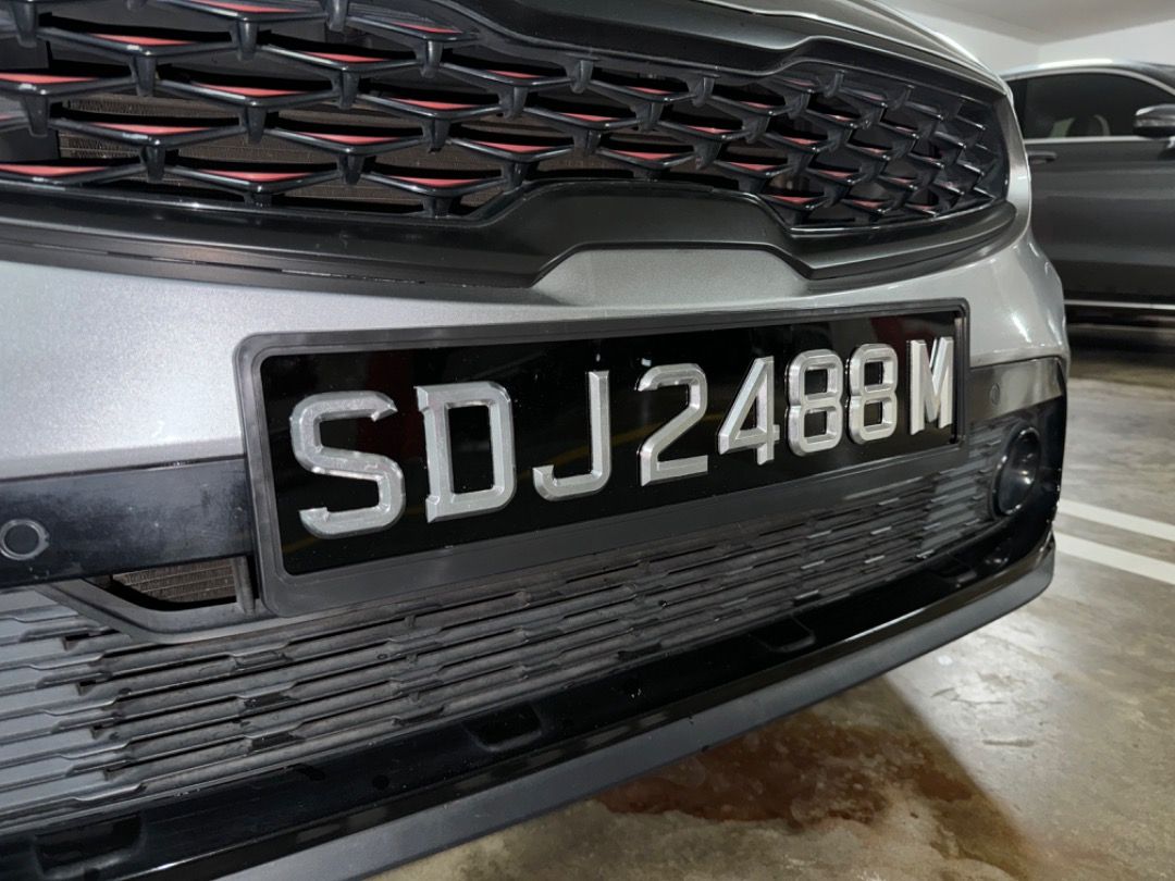 Aluminium Metal Car Plate Maker LTA Compliant License Number